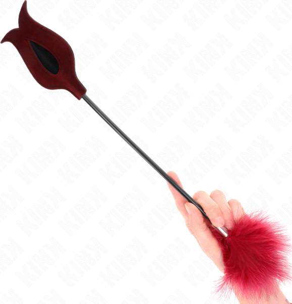 Ružové erotické pierko Kink s dĺžkou 38 cm na jemné erotické hry