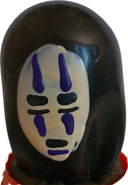 Vtipný kondóm Condomerie Mask Ghost Black, ručne maľovaný čiernym duchom