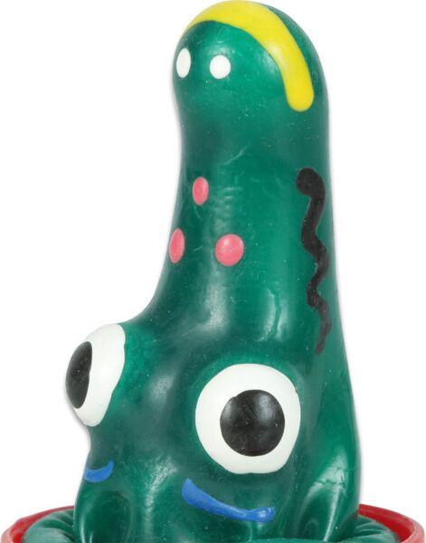 Žartovný kondóm Condomerie Crocodile Model 1 s ručne namaľovaným krokodílom