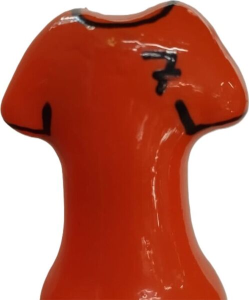 Vtipný kondóm Condomerie Orange Shirt, ručne maľovaný