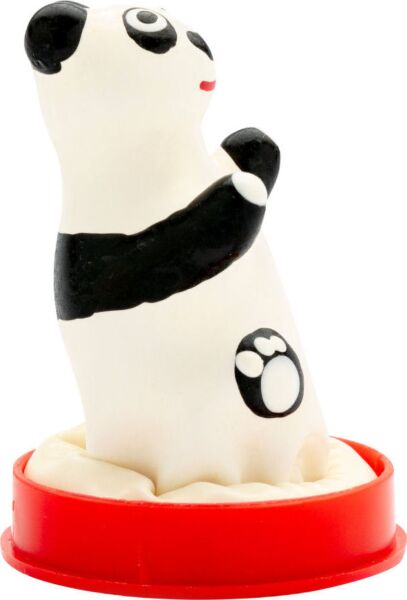 Dekoratívny kondóm Condomerie Panda Model 1, ručne maľovaný