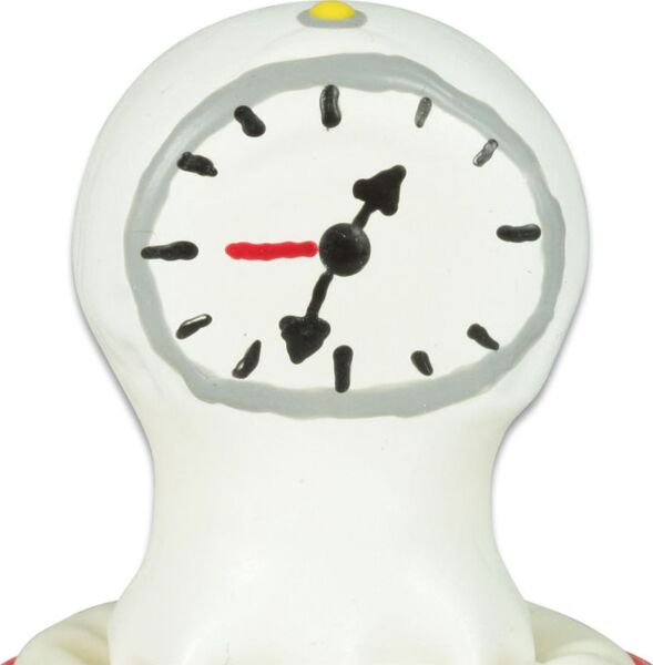 Vtipný kondóm Condomerie Clock ručne maľovaný s motívom hodín