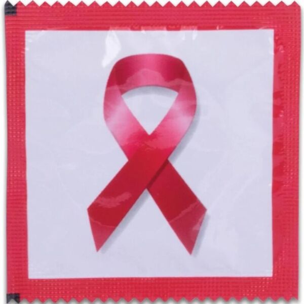 Kondómy Pasante Red Ribbon, 144 kusov, balené v listoch s motívom Red Ribbon