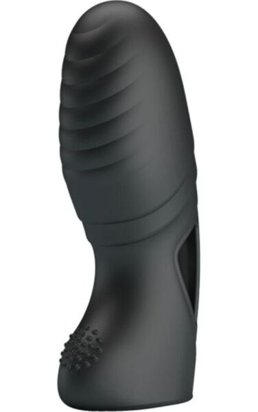 Silikónový vibrátor na prst Pretty Love BI-014750 s elastickými pútkami