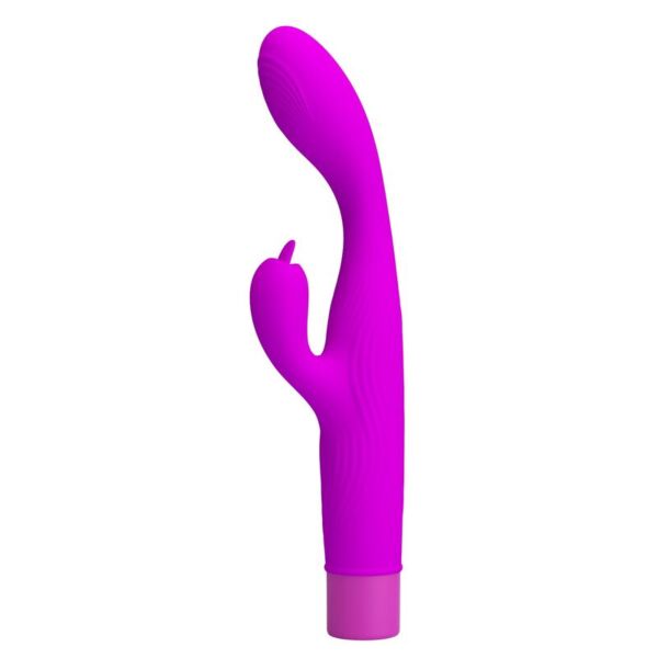 Vibrátor s dvojitou stimuláciou Pretty Love Jene vo fialovej farbe