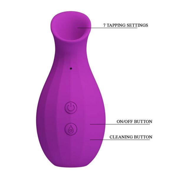 Stimulátor klitorisu Pretty Love Magic Bottle, fialový v tvare fľaše