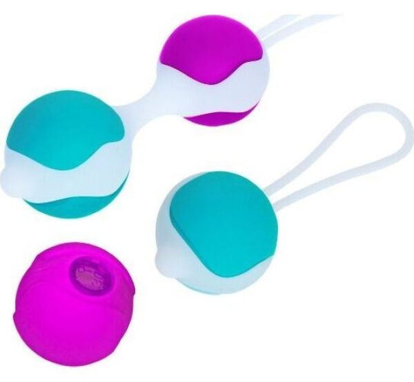 Súprava venušiných guličiek Pretty Love Flirtation Orgasmic Ball Deluxe zo silikónu s vymeniteľnými guličkami