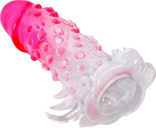 Návlek na penis Pretty Love BI-026203-1 s análnym stimulátorom
