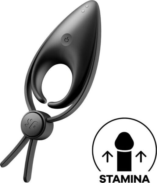 Vibračný erekčný krúžok Satisfyer Sniper s dvoma slučkami a kónickým stimulátorom