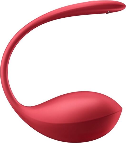 Červený vibrátor Satisfyer Shiny Petal s pružným dizajnom