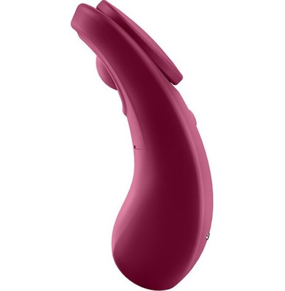 Vibrátor do nohavičiek Satisfyer Sexy Secret Connect App v červenej farbe