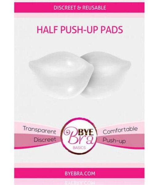 Priehľadné polovičné push-up vložky Bye Bra Half Push-up Pads