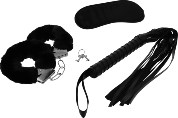 Bondage set Intense Fetish s putami, maskou na oči a bičom