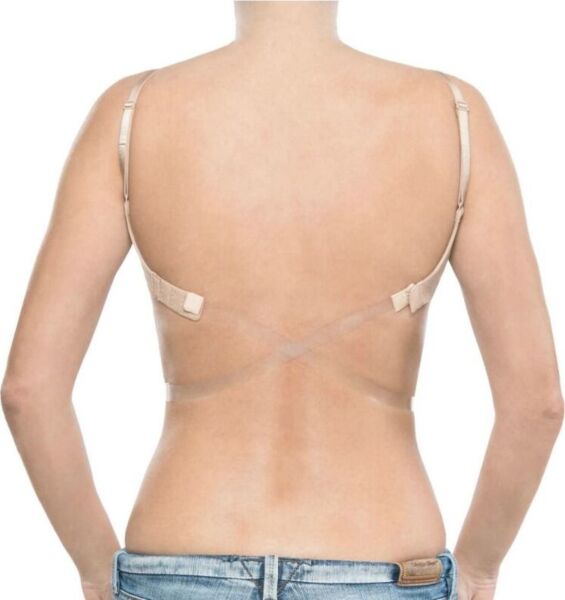 Priehľadné ramienka Bye Bra Sheer Bare Back Straps na podprsenku