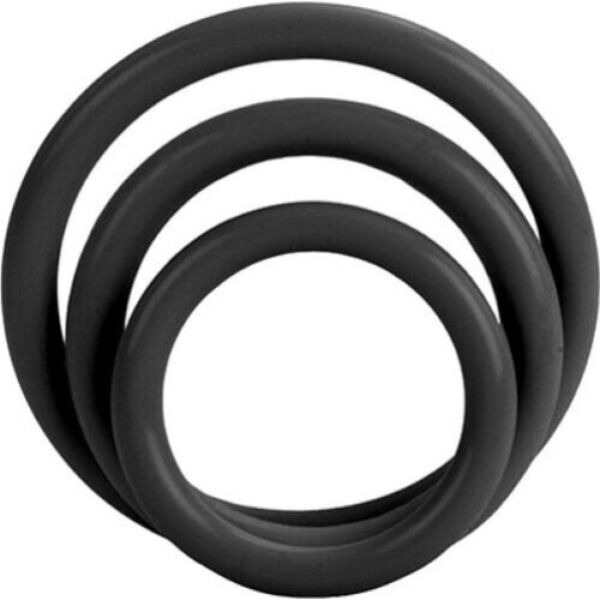 Súprava troch erekčných krúžkov CalExotics Tri-Rings v troch veľkostiach
