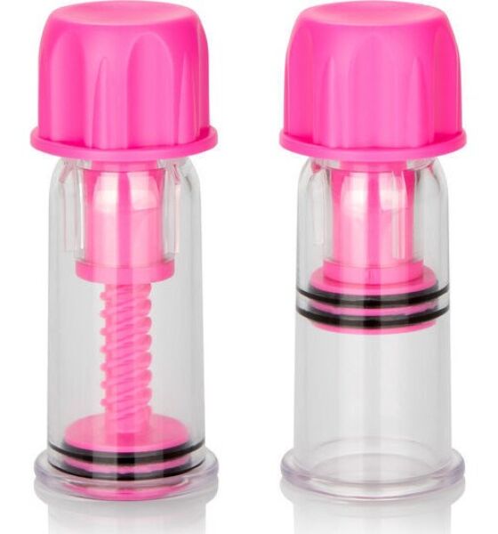 Prísavky na bradavky CalExotics Vacuum Twist s nastavením podtlaku otáčaním