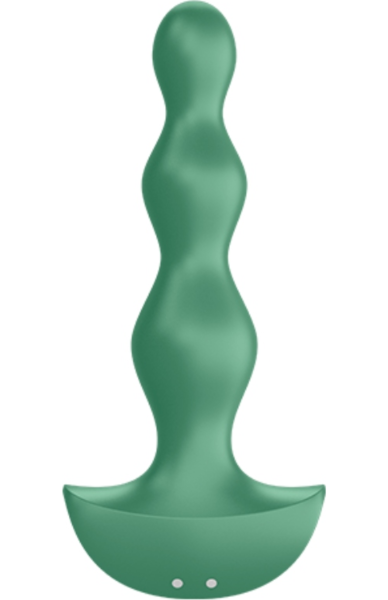 Vibračný análny kolík Satisfyer Lolli Plug 2 s tvarom guľôčok a širokou základňou