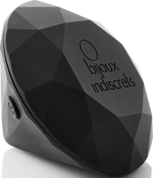 Vibrátor na klitoris Bijoux Indiscrets Twenty One Matte Black v tvare diamantu s matným čiernym povrchom