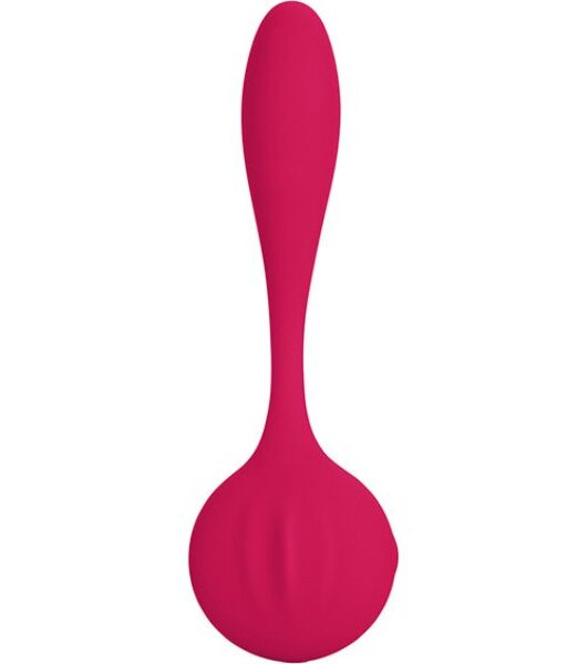 Červený vibrátor Calexotics Silhouette S8 Red so zahnutým, ohybným telom