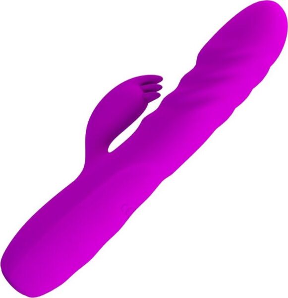 Rabbit vibrátor Pretty Love BI-014863 vo fialovej farbe