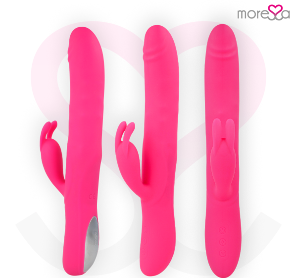 Rabbit vibrátor Moressa Warren s vonkajším ramenom