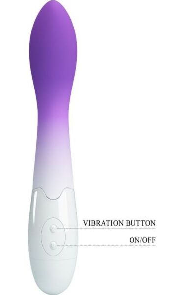 Vibrátor na bod G Pretty Love BI-014220-A6, zakrivený so zaoblenou špičkou