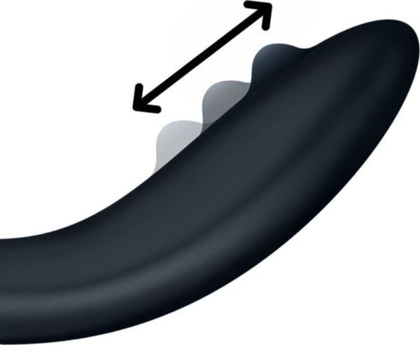 Vibrátor na bod G Satisfyer Rrrolling Explosion v čiernej farbe s guľou na hlavici