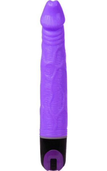 Vibrátor Baile 21,5 cm so žilnatým a textúrovaným driekom