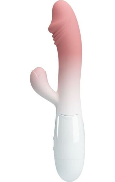 Silikónový rabbit vibrátor Pretty Love BI-014173-A5 s ramenom na klitoris