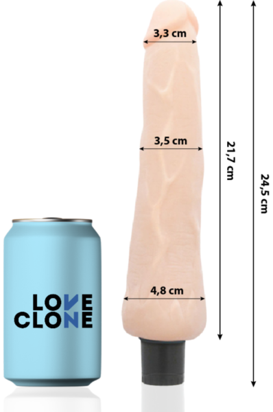 Realistický vibrátor Loveclone Ragnar s automatickou lubrikáciou