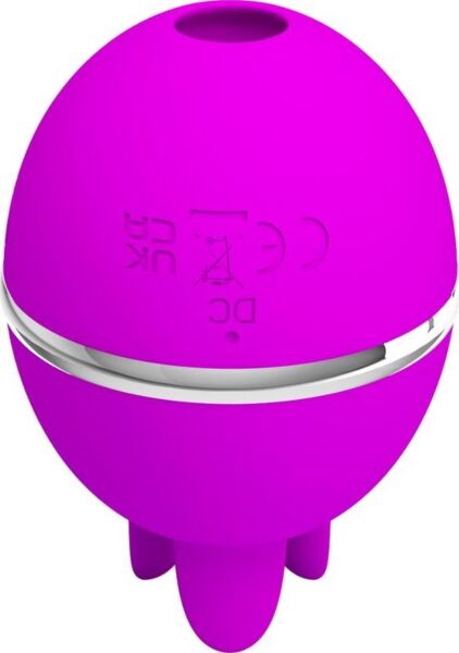 Vibrátor Pretty Love Gemini Ball v tvare gule s pružnými jazýčkami