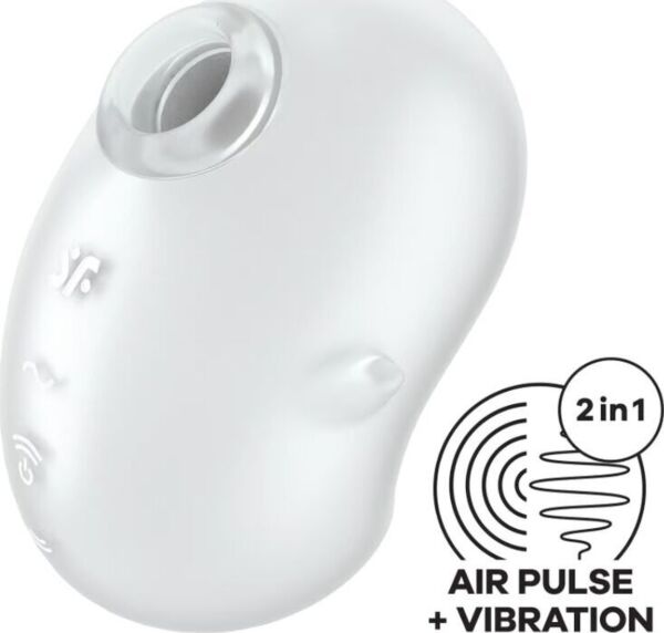 Biely vibrátor lay-on Satisfyer Cutie Ghost