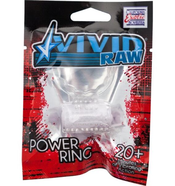 Vibračný erekčný krúžok Calexotics Vivid Foil Pack, priehľadný, zo silikónu