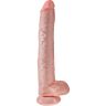 Dildo King Cock 35.6 cm s realistickou textúrou a testikami