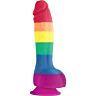 Dildo PRIDE LGBT 15 cm s ventózou a hebkou textúrou