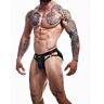 Pánske sexy prádlo C4M Dungeon Black Leatherette Jockstrap - Large