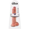 Dildo King Cock 11 s testicami a silnou prísavkou