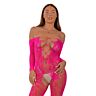 Bodystocking Lace by LJ Up Front Crotchless