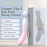 Vibrátor MYLO 3-in-1 Body Wand Massager Air s tromi motormi
