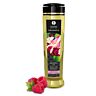Masážny olej Shunga Raspberry Feeling s príchuťou maliny