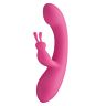 Vibrátor S Pleasures Velvet Love Bunny s dvojitou stimuláciou