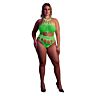 Teddy Shots Toys Cut Out Thong Bodysuit Plus Size