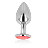 Anal Plug OHMAMA s brilantným dekoratívnym kryštálom 8 cm