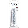 Dildo King Cock Clear 19.7 cm s realistickým dizajnom