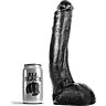 Dildo Loviux All Black 29 cm zakrivené