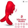 Krúžok ARMONY RING VIBRATOR HEART RED