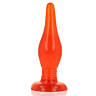 Análny plug BAILE RED SOFT TOUCH 14.2 cm s prísavkou