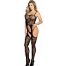 Bodystocking SUBBLIME s otvormi a tenkými ramienkami