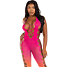 Bodystocking Leg Avenue s multicolor dizajnom a halter krkom