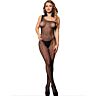 Bodystocking SUBBLIME 952037 s diamantmi a asymetrickým dizajnom